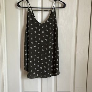 Loft v-neck drapey tank, size S.